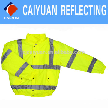 CY Светоотражающий безопасности ткань Зимняя куртка